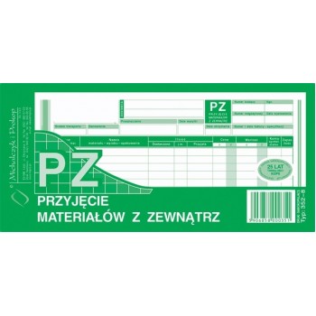 PZ przyjęcie materiału z zewnątrz 352-8 MiP 1/3 A4