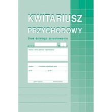 Kwitariusz przychodowy Michalczyk i Prokop numerowany, 400-3, A5, 60 kartek