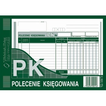 Polecenie księgowania Michalczyk i Prokop 439-3, A5, 80 kartek