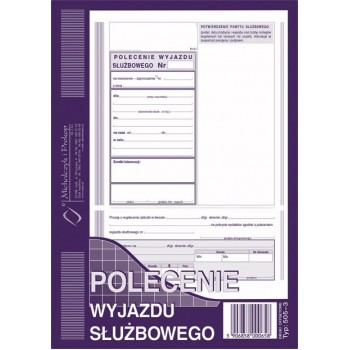 Polecenie wyjazdu służbowego 505-3 MiP A5