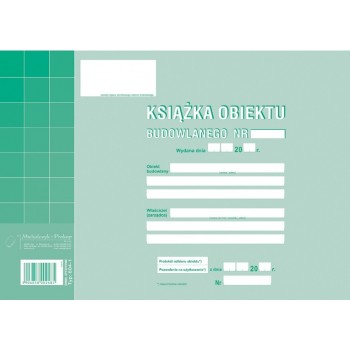 Książka obiektu budowlanego 604-1 A4 MiP