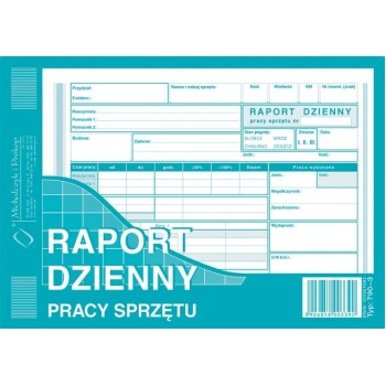 Raport dzienny pracy sprzętu 790-3 A5 MiP