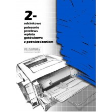 Polecenie przelewu/wpłata gotówkowa z potwierdzeniem F-111-2, A4, MiP