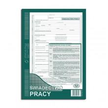 Świadectwo pracy 501-1N MiP A4