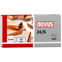 Zszywki miedziowane Novus 24/6, 1000 sztuk