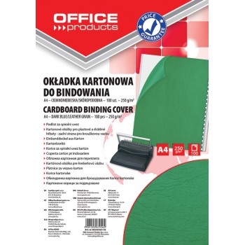 Okładka kartonowa do bindowania Office Products A4 zielony