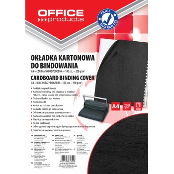 Okładka kartonowa do bindowania Office Products A4 czarny