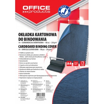 Okładka kartonowa do bindowania Office Products A4 granatowy