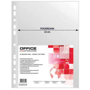 Koszulki groszkowe Office Products, poszerzane A4, 90mic