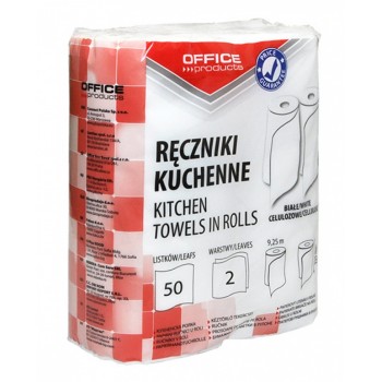 Ręcznik kuchenny Office Products, celuloza, 2W, 50 listków, 2 sztuki