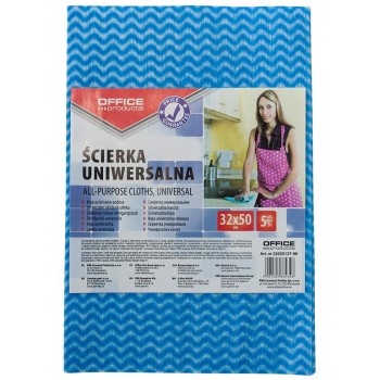 Ścierka uniwersalna Office Products wiskoza, 32x50cm, 5 sztuk