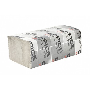 Ręczniki składane ZZ Office Products, celuloza, 1-warstwowe, 23x23cm, 4000 listków, szare
