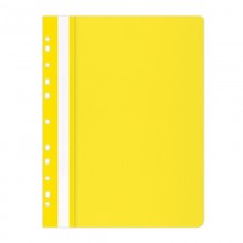Skoroszyt wpinany Office Products, A4, miękki, żółty
