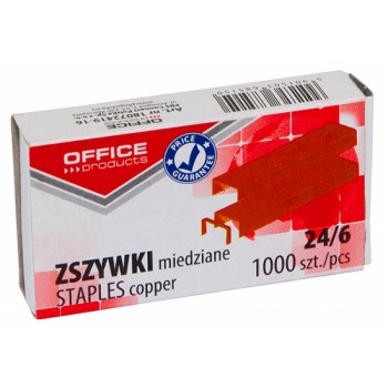 Zszywki Office Products 24/6, miedziane