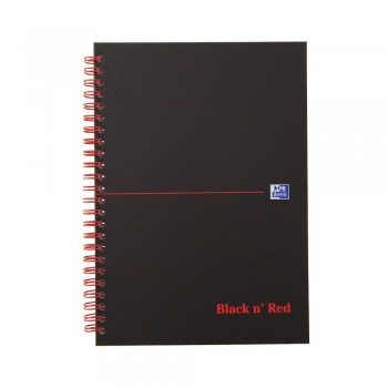 Kołozeszyt Oxford Black N' Red A5, 70k, krata