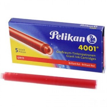 Naboje atramentowe Pelikan GTP/5 czerwone