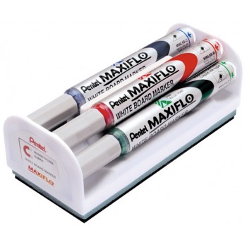Marker suchościeralny Pentel Maxiflo MWL5S, 4 kolory