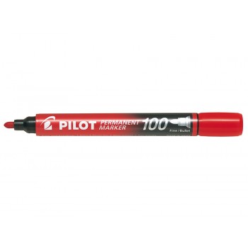 Marker permanentny Pilot SCA-100, okrągły, czerwony