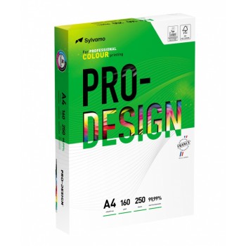 Papier ksero satynowany Pro-Design FSC, A4, 168CIE, 160g