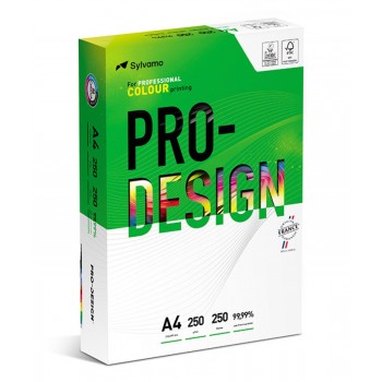 Papier ksero satynowany Pro-Design FSC, A4, 168CIE, 250g