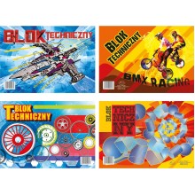 Blok techniczny Protos A4, 10k, biały