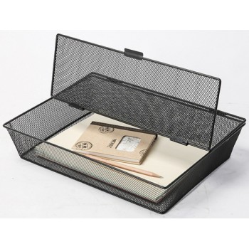 Pojemnik na biurko Q-Connect Office Set, A4, zamykany, czarny