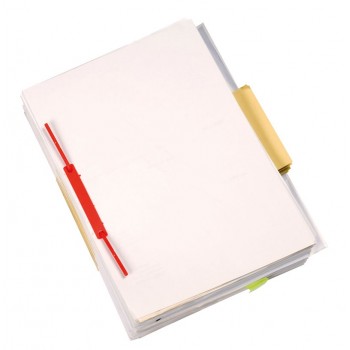 Klipsy archiwizacyjne Q-Connect D-Clip, 100szt. czerwone