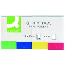Zakładki indeksujące Q-Connect PP, 19x43mm