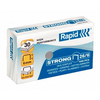 Zszywki Rapid Strong 26/6, 1000 sztuk