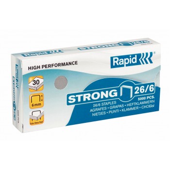 Zszywki Rapid Strong 26/6, 5000 sztuk