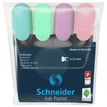 Zakreślacz Schneider Job Pastel 4 kolory