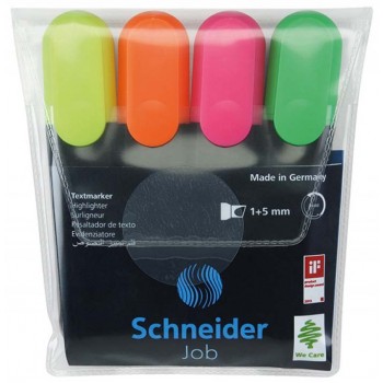 Zakreślacz Schneider Job 4 kolory
