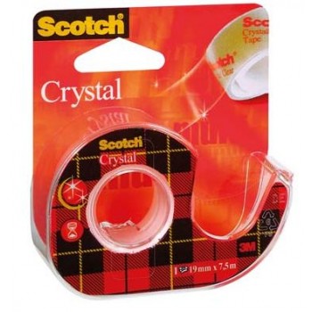 Taśma na podajniku Scotch Crystal 19mm x 7,5m