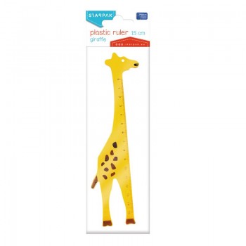 Linijka plastikowa Starpak żyrafa, 15cm