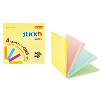 Notes samoprzylepny Stick'n Magic Pads 76x76 mm, pastel