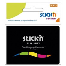 Zakładki indeksujące Stick'n 45x12, mix neon 125 szt, etui