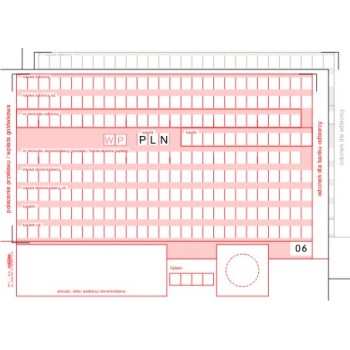 Polecenie przelewu/wpłata gotówkowa PP5 A6 1+1 Stolgraf