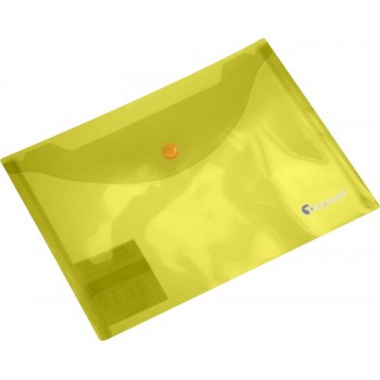 Teczka kopertowa Titanum A5 transparentna żółta 180um 