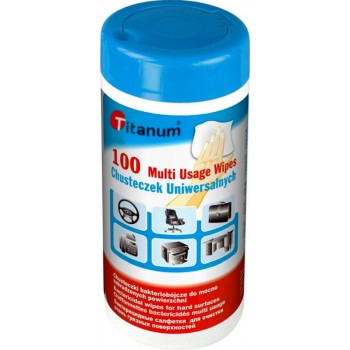 Chusteczki czyszczące uniwersalne Titanum 100szt