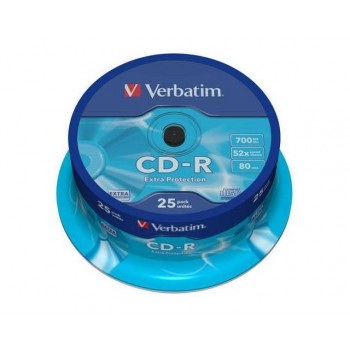 Płyty CD-R Verbatim 700MB cake, 25 sztuk
