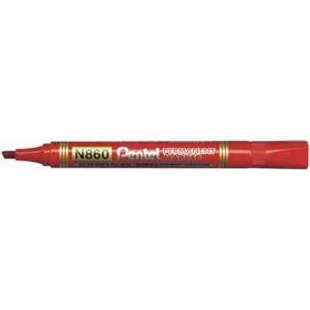Marker permanentny Pentel N860 ścięty czerwony