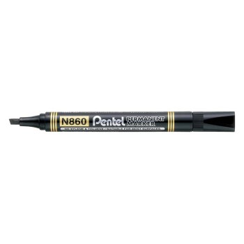 Marker permanentny Pentel N860 ścięty czarny