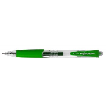 Długopis żelowy automatyczny Toma Mastership 077 zielony
